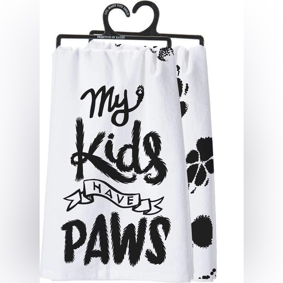 Primitives by Kathy Other - NWT - My Kids Have Paws Dish Towel - Primitives By Kathy